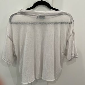 Urban Outfitters White Sheer T shirt